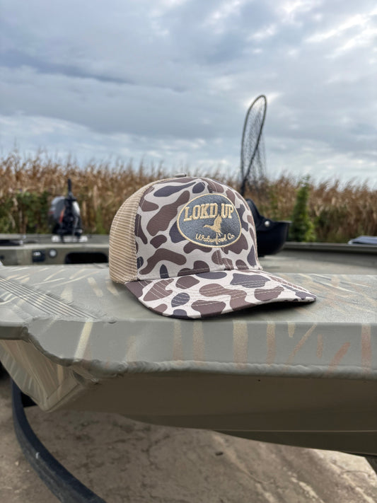 LOKD UP Camo Trucker Hat
